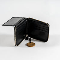 Cowhide Zip Wallet