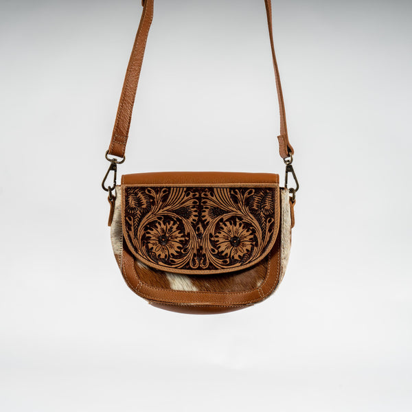 Chaithra Hand-Tooled leather bag