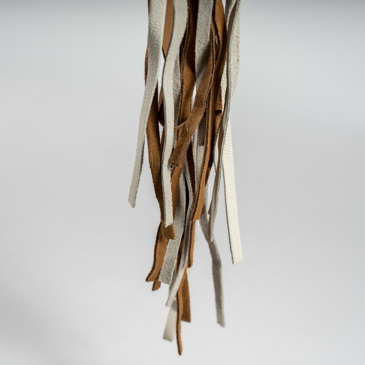 Glossy Moss Hand-Tooled Bag fringe