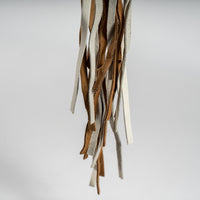 Glossy Moss Hand-Tooled Bag fringe