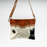 Unstoppable Hand-Tooled bag cow hide purse