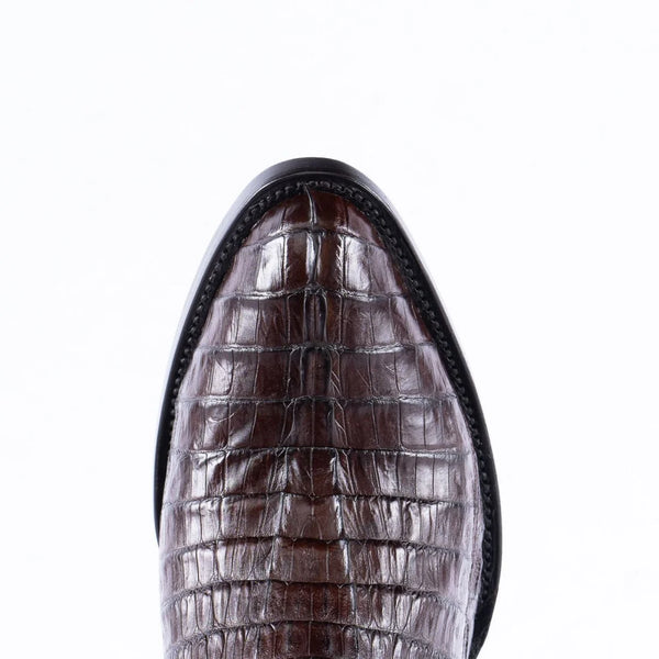 Men's Tanner Mark Caiman Belly Brown Cowboy Boots