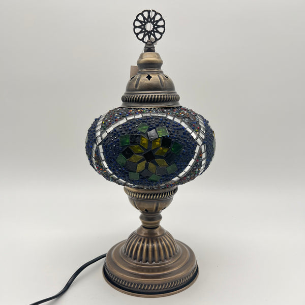 Handmade Turkish Table Lamps - Dark Multicolor