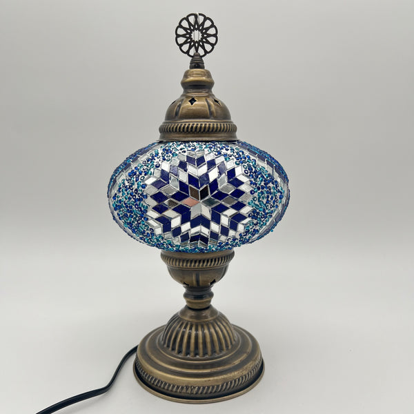 Handmade Turkish Table Lamps - Blue 1