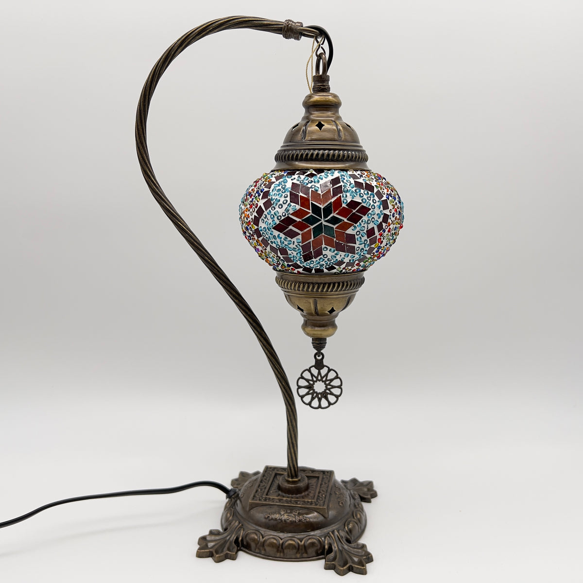 Handmade Half a Heart Turkish Lamps - Dark Multicolor