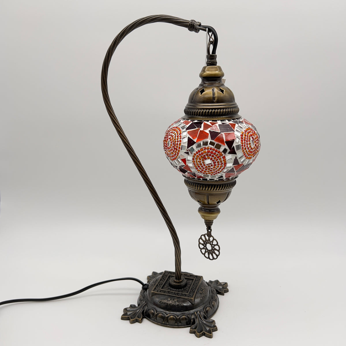 Handmade Half a Heart Turkish Lamps - Orange