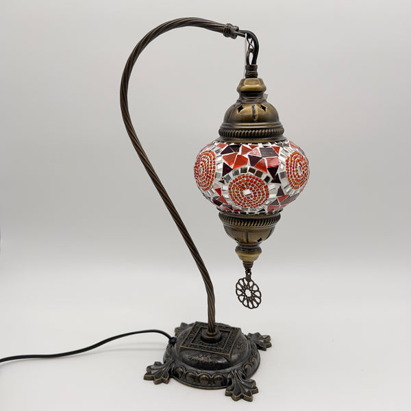 Handmade Half a Heart Turkish Lamps - Orange