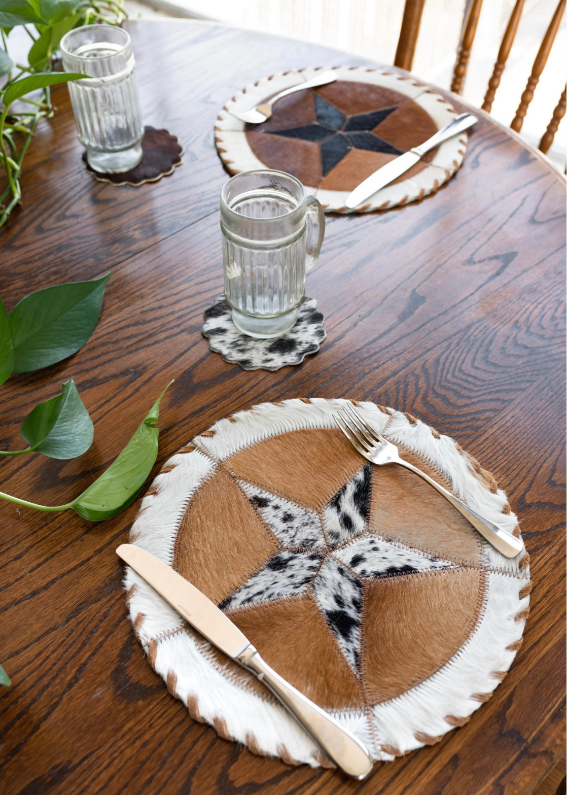 Cowhide 16" Placemats
