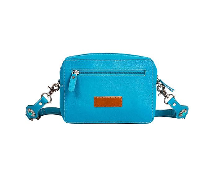 Blooms on the Trail Hand-tooled Bag