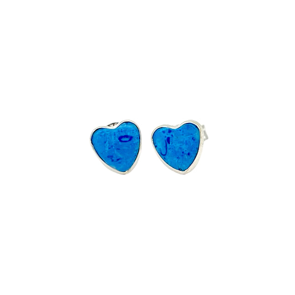 Denim Blue Stone Sterling Earrings