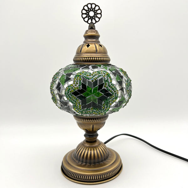 Handmade Turkish Table Lamps - Dark Green