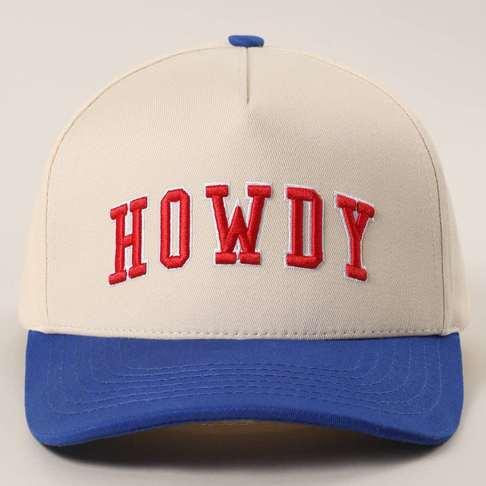 Howdy 3D Letter Embroidered Trucker Hat