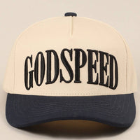 GODSPEED Two-Tone Embroidered Trucker Hat: ONE SIZE