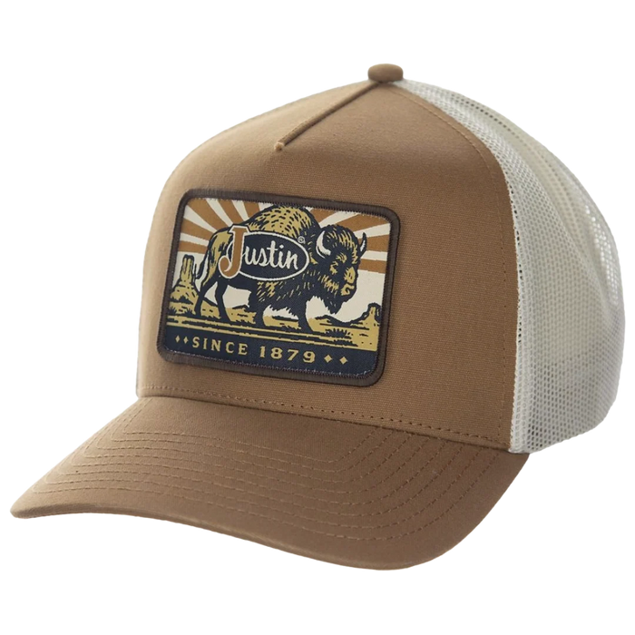 Justin Men's Buffalo Tan Baseball Cap