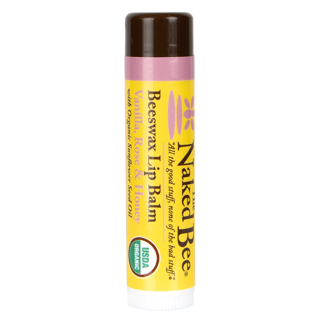 The Naked Bee Organic Vanilla Rose & Honey Lip Balm