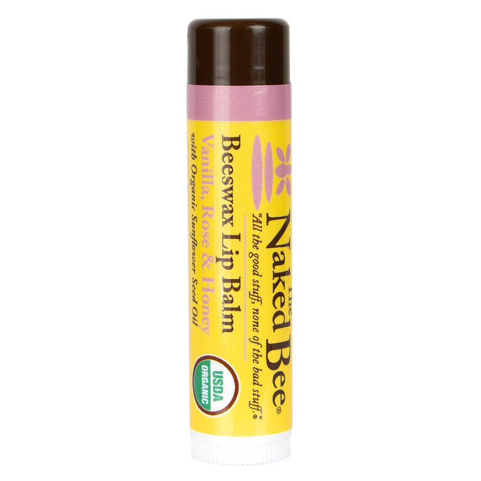 The Naked Bee Organic Vanilla Rose & Honey Lip Balm