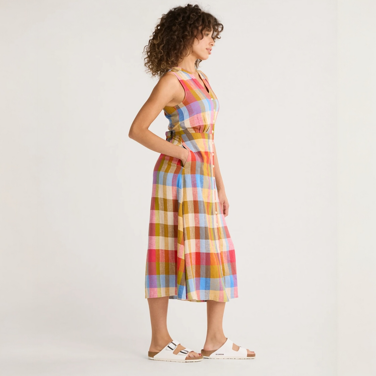 WOMEN'S PENDLETON LANA SLEEVELESS LINEN DRESS