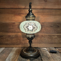 Handmade Half a Heart Turkish Lamps - White