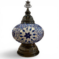 7” Turkish Table Lamp Blue