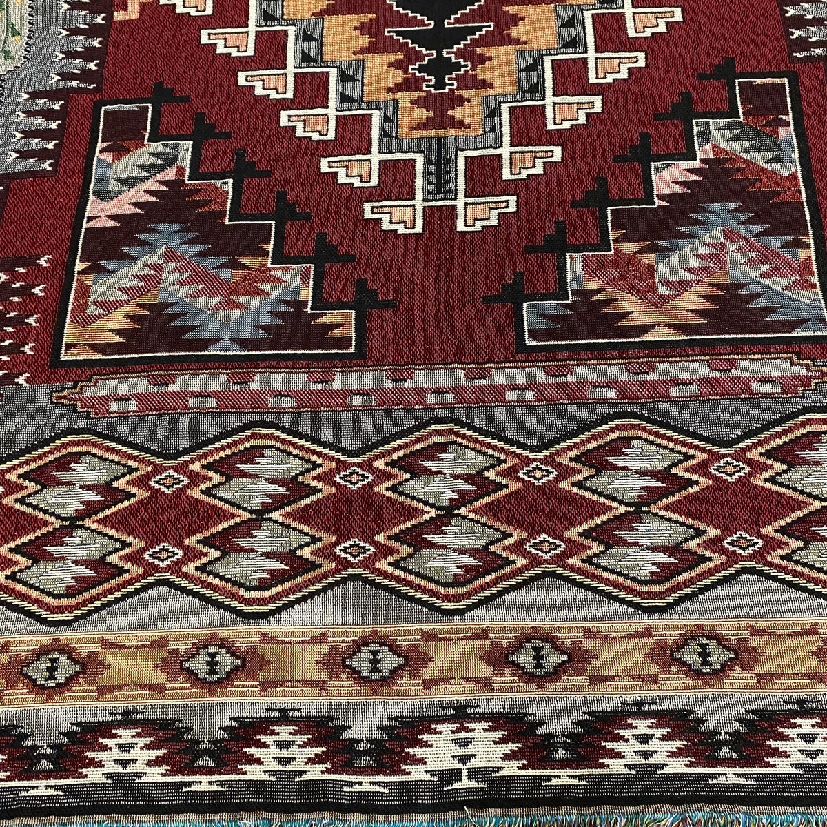 Painted Hills Sunset- Southwest - Cotton Woven Throw Blanket