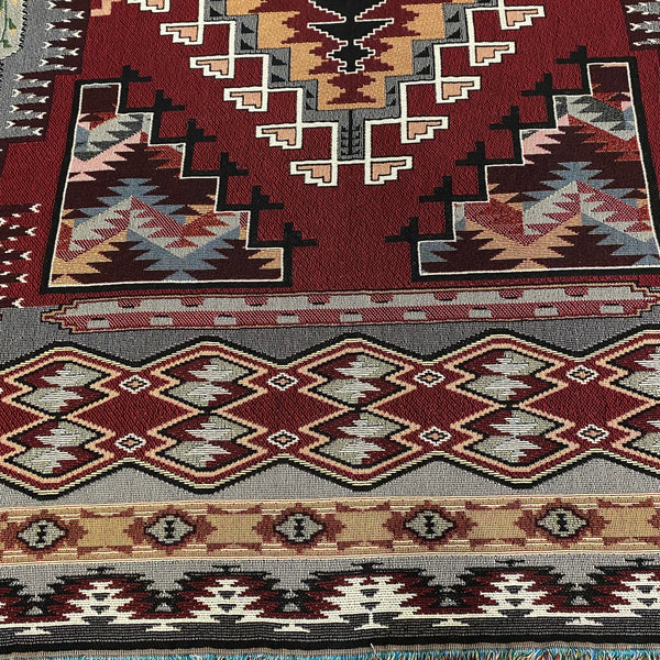 Painted Hills Sunset- Southwest - Cotton Woven Throw Blanket