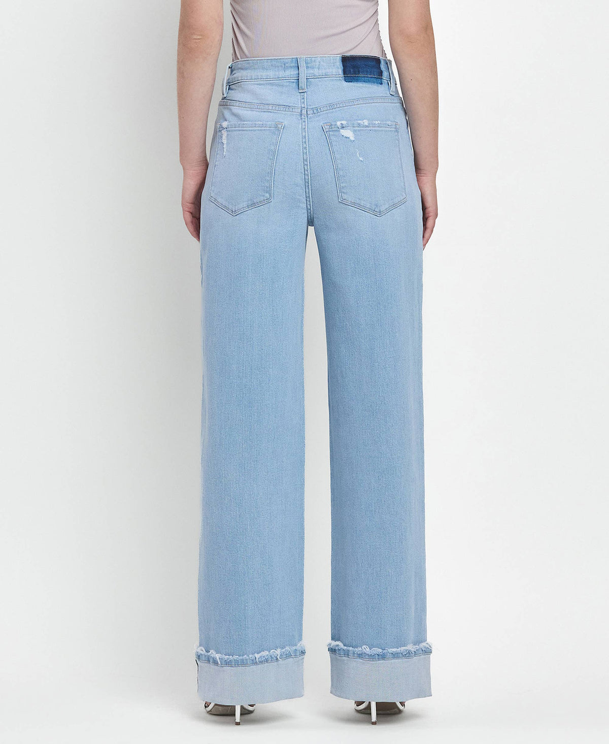 Super High Rise Cuffed Baggy Wide Jeans Intrepid