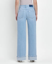 Super High Rise Cuffed Baggy Wide Jeans Intrepid
