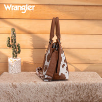 Wrangler Cow Print Satchel Crossbody Purse