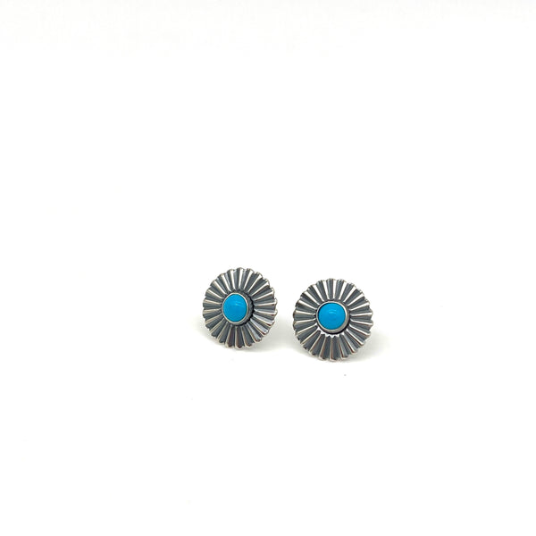 Navajo Sun Turquoise Earrings