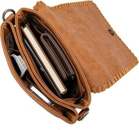Wrangler Whipstitch Leopard Print Crossbody