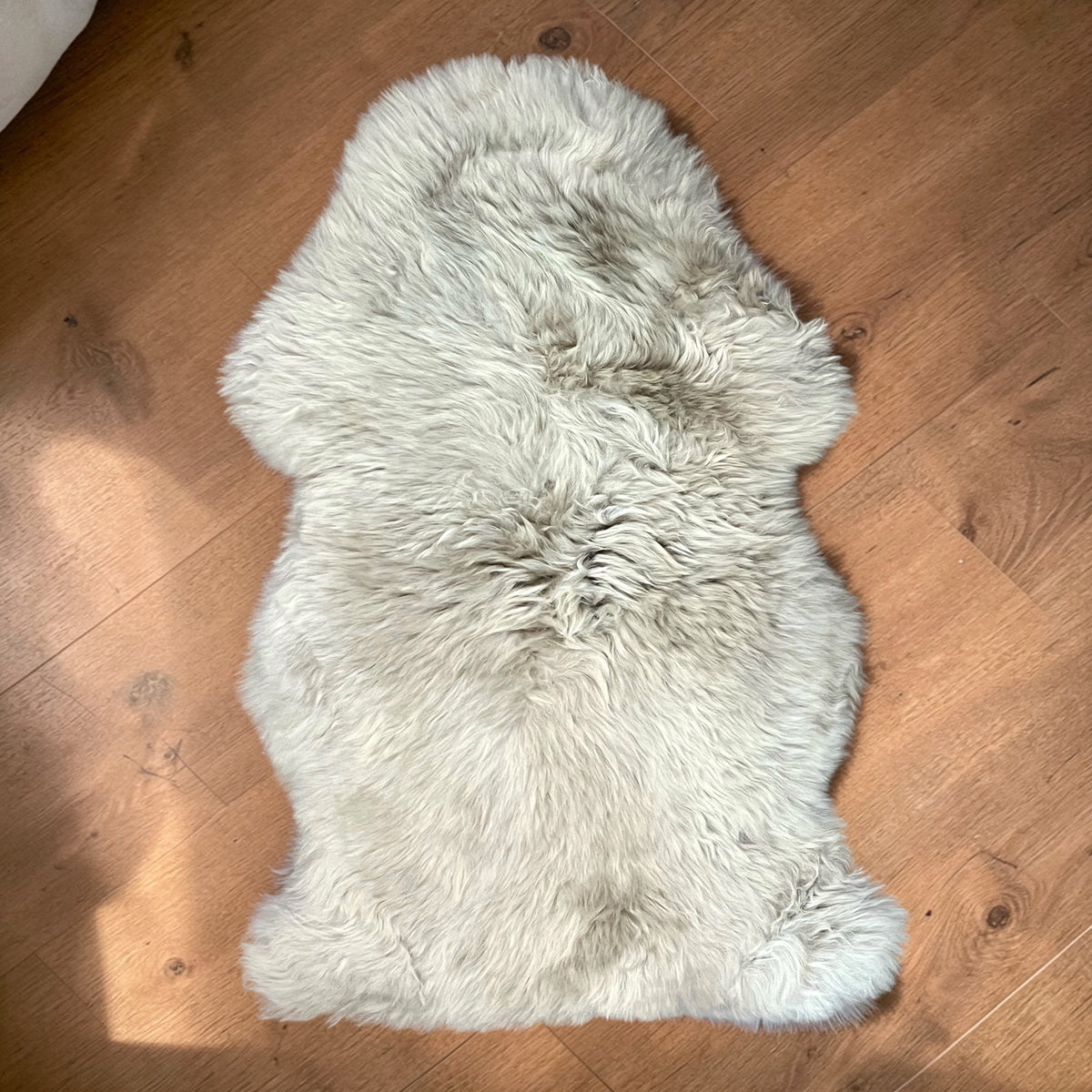 Genuine Sheep Skin Rug - Grey