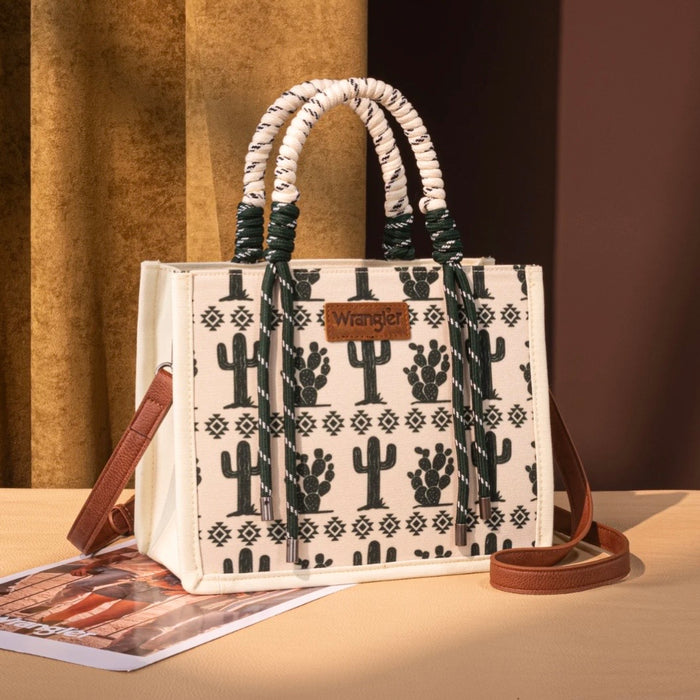 Wrangler Cactus Print Tote/Crossbody