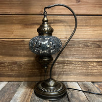 Handmade Half a Heart Turkish Lamps - White