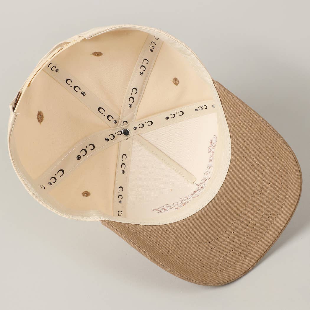 Sorry About My Wife Embroidery Two-Tone Canvas Cap: ONE SIZE