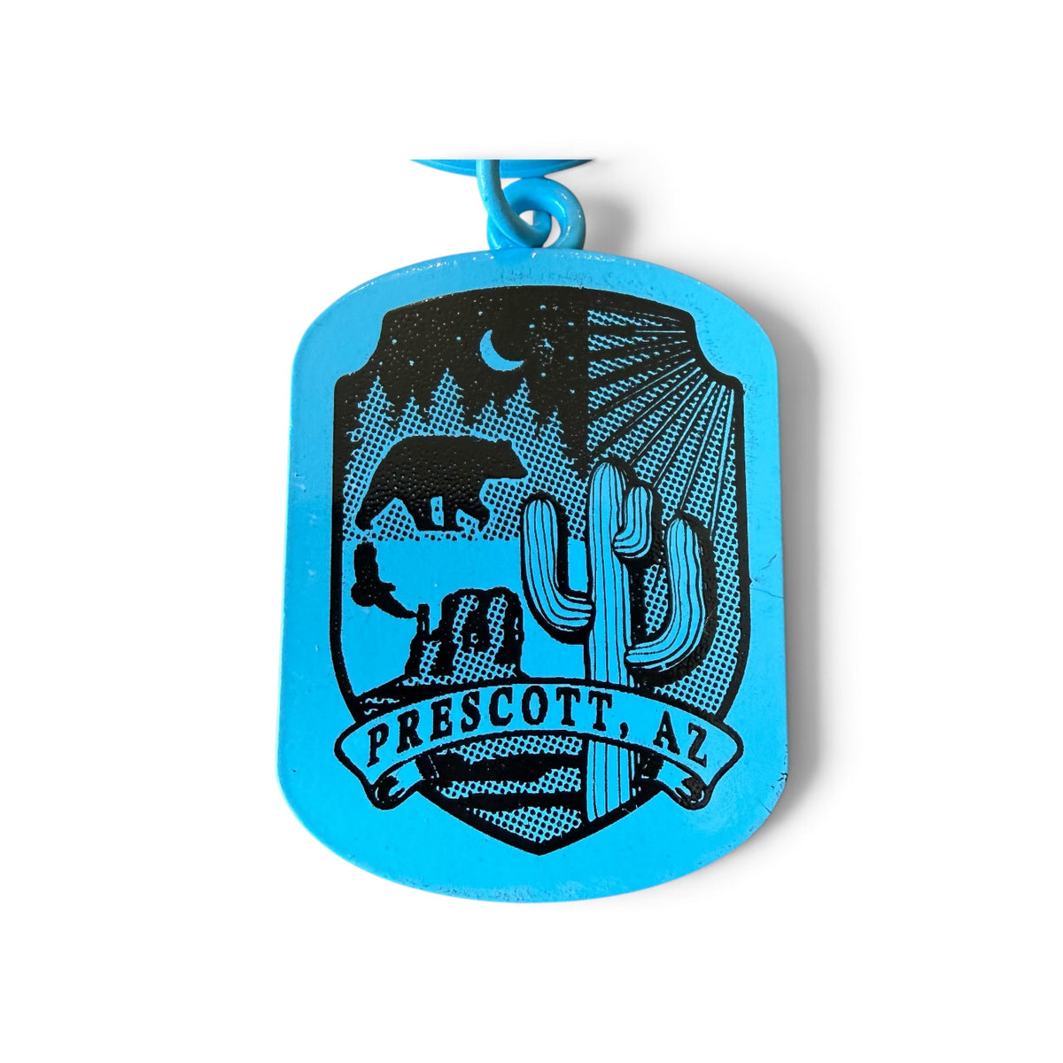 Blue Prescott Arizona Keychain