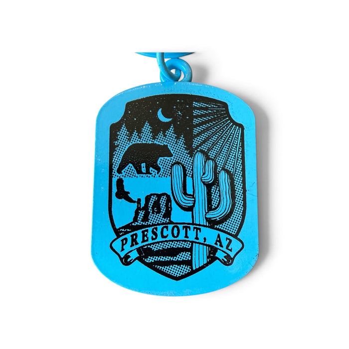 Blue Prescott Arizona Keychain