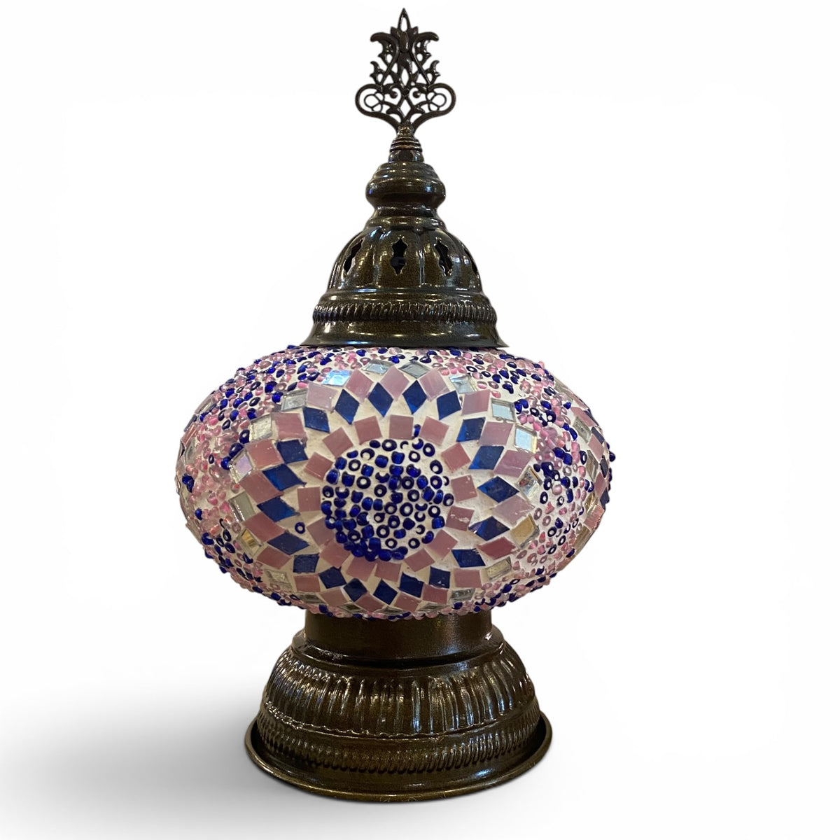 7” Turkish Table Lamp Purple