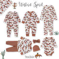 Cowboy Baby Bodysuit - Bamboo Western Spirit Onesie