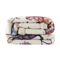 Rodeo Nights Campfire Sherpa Throw