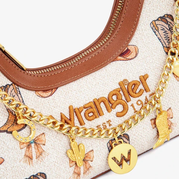 Wrangler Rodeo Icons Braided Handle Shoulder Bag