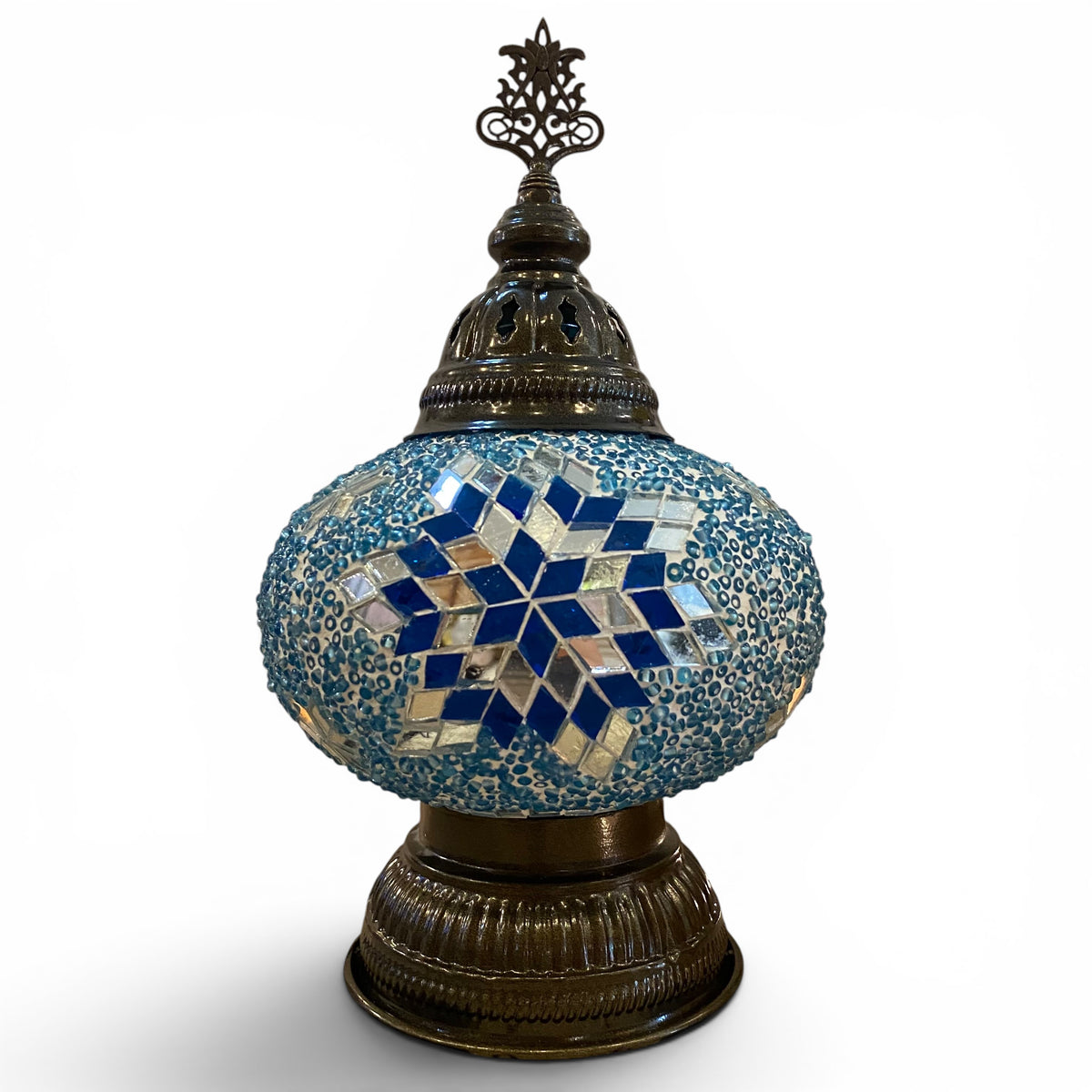 7” Turkish Table Lamp Turquoise