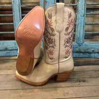 Woman’s Tony Lama Katie Ivory Cowhide
