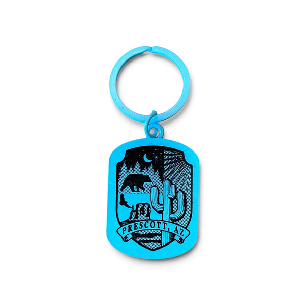 Blue Prescott Arizona Keychain