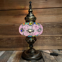 Handmade Half a Heart Turkish Lamps - Dark Multicolor