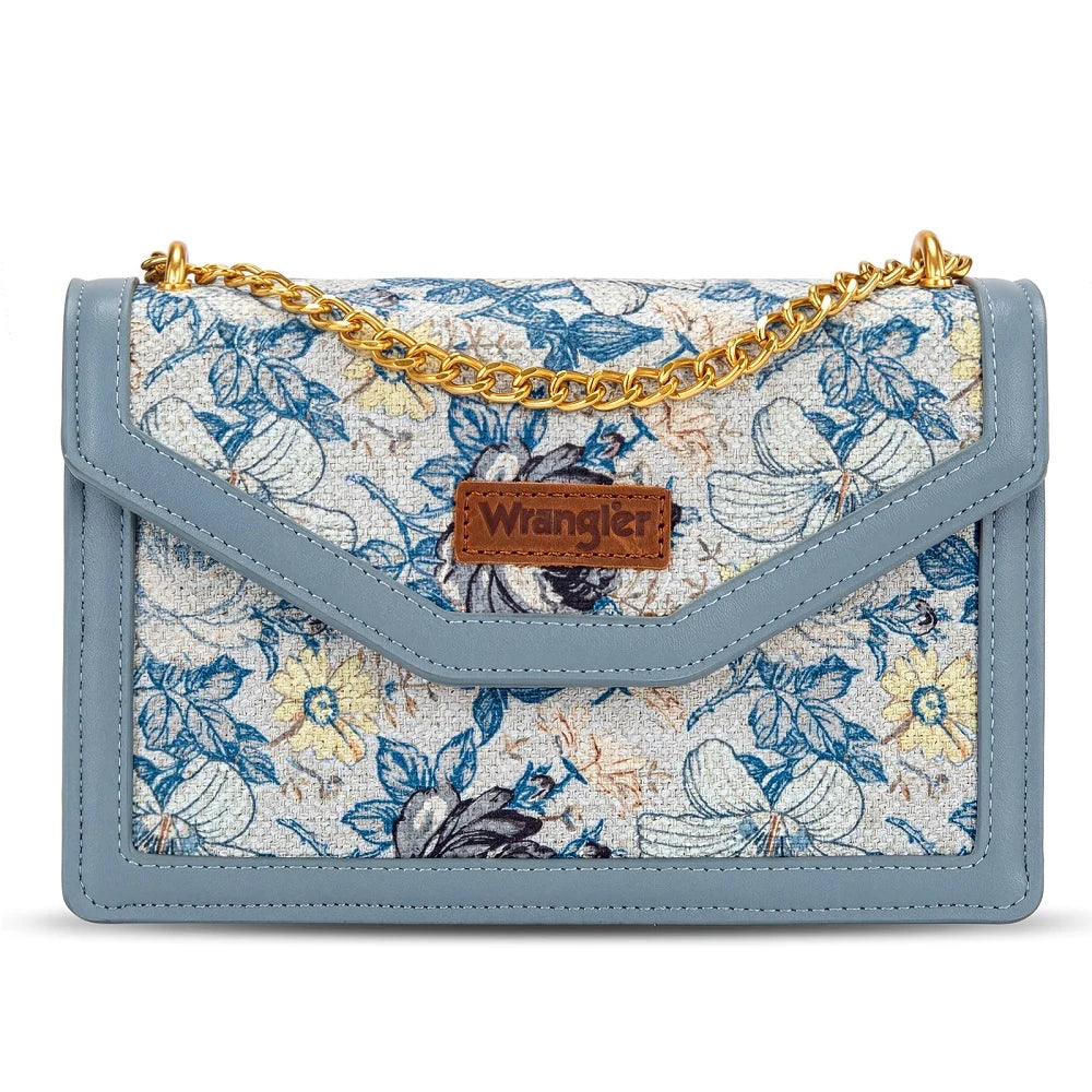 Wrangler Floral Print Chain Crossbody Bag