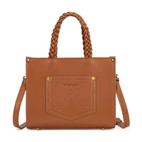 Wrangler Floral Print Braided Tote Bag