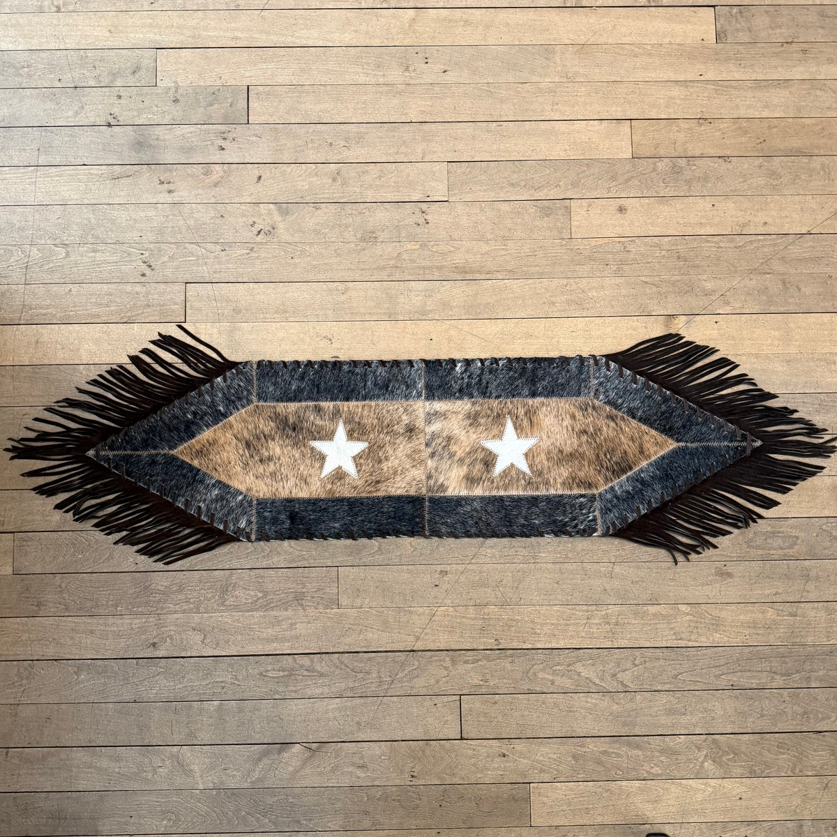 Small Cowhide Table Runners - Star