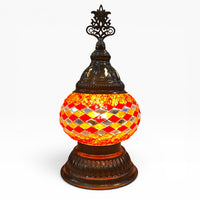 3” Turkish Table Lamp Red