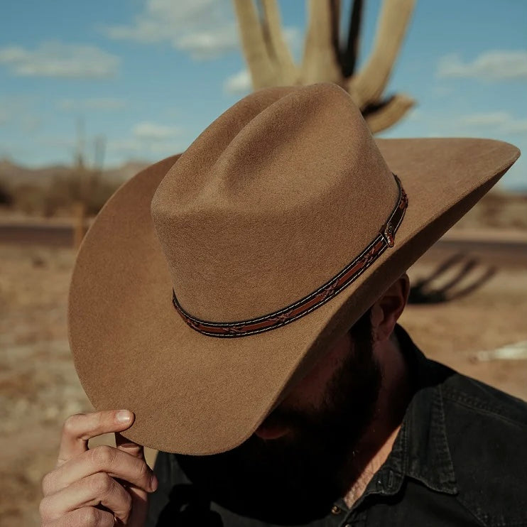 Justin Gallup 2X Fawn Wool Cowboy Hat