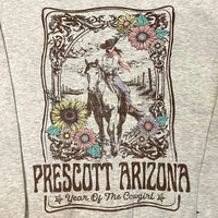 Women’s Prescott Arizona Cowgirl Mock Neck Sweatshirt